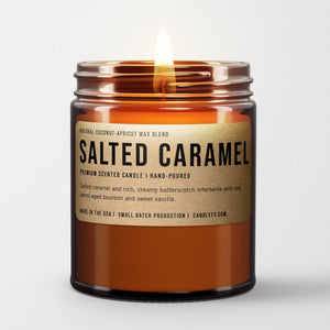 Salted Caramel Scented Candle: Classic (8oz)